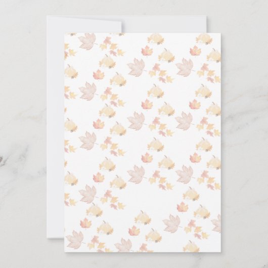 Autumn Fall Invitation with Pumpkins (Dos)