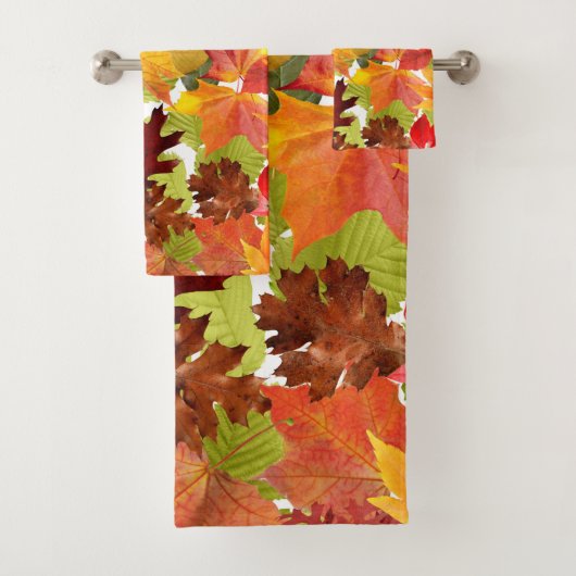 Autumn Fall Leaves Bad Handdoek (Insitu)