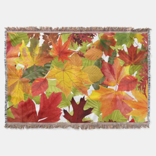 Autumn Fall Leaves Deken (Voorkant)
