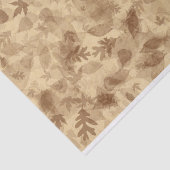 Autumn-Fall Leaves in Sepia Brown Tissuepapier (Detail)