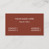 Autumn Fall Leaves Visitekaartje (Achterkant)