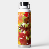 Autumn Fall Leaves Waterfles (Achterkant)
