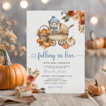 Autumn Falling In Love Floral Beer Baby shower