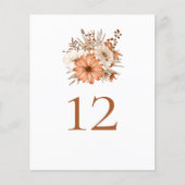 Autumn Floral Bouquet Wedingnummer (Voorkant)