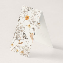 Autumn Floral Butterfly Folded Card Kaart