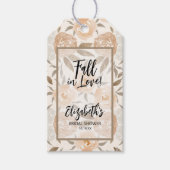 Autumn Floral Favor Cadeaulabel (Voorkant)