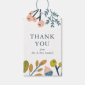 Autumn Floral Hartelijk dank Cadeaulabel (Voorkant)