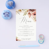 Autumn Floral, Herfst Flowers Event Dinner Menu (Enkel)