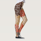 Autumn floral pattern leggings (Rechts)