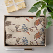 Autumn Floral Pinecone Gift Wrapping Tissue Paper Tissuepapier (Geschenk)