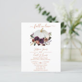 Autumn Floral Pumpkin Boho Wedding Herfst (Staand voorkant)