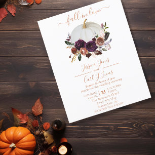 Autumn Floral Pumpkin Boho Wedding Herfst