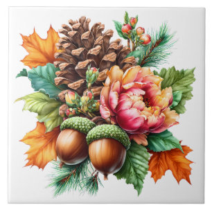 Autumn Floral Tegeltje