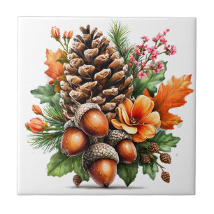 Autumn Floral Tegeltje