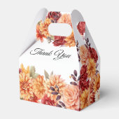 Autumn Floral Wedding Bedankdoosjes (Achterkant)
