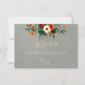 Autumn Floral & Wreath RSVP - Sage (Devant)