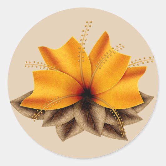 Autumn Flower Sticker (Voorkant)