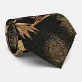 Autumn Flower & Tree 1884 Japanse sierkunst Stropdas (Opgerold)