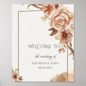 Autumn Flowers Lijst Poster (Voorkant)