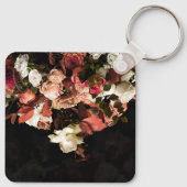Autumn Flowers Stylized Print Sleutelhanger (Achterkant)