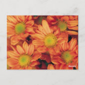 Autumn Flowers Table Card Briefkaart (Achterkant)