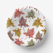 Autumn Foliage Herfst Baby shower Papieren Kommen (Voorkant)