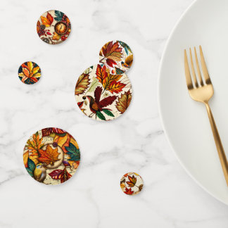 Autumn Foliage Herfst Tafel Scatter & Thanksgiving Confetti