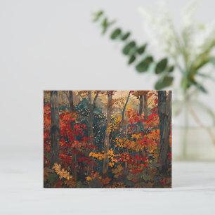 Autumn Foliage Kleurrijke Bossen Art Briefkaart