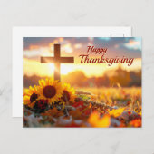 Autumn Foliage Thanksgiving Kaart (Voorkant / Achterkant)