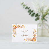 Autumn Foliage Wedding Directions Kaart (Staand voorkant)