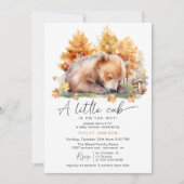 Autumn Forest Beer | Schattigee Rustieke Herfst Ba Kaart (Voorkant)