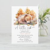 Autumn Forest Beer | Schattigee Rustieke Herfst Ba Kaart (Staand voorkant)