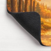 Autumn Forest Illustration Mouse Pad Muismat (Hoek)