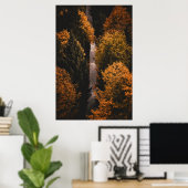 Autumn Forest Path Poster (Thuiskantoor)