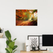 Autumn Forest Track Poster (Thuiskantoor)