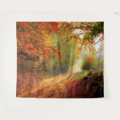 Autumn Forest Track Wandkleed (Voorkant (horizontaal))