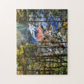 Autumn Forest Waterfall NC Photographic Legpuzzel (Verticaal)