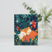Autumn Fox Briefkaart (Staand voorkant)