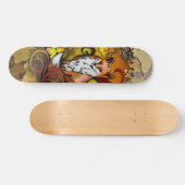Autumn Fox Camouflage Nature Art Skateboard (Horizontaal)