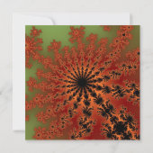 Autumn Fractal Burst Kaart (Achterkant)