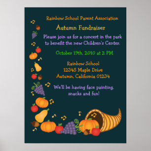 Autumn Fundraiser (groot Poster) Poster
