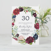 Autumn Garden | 30e verjaardag van de Bourgogne Wr Kaart (Staand voorkant)