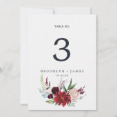 Autumn Garden | Bogundy 5x7"-tabelnummer (Voorkant)