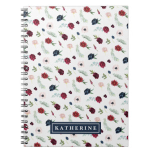 Autumn Garden Pattern - Aangepast spiral notebook Notitieboek