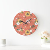 Autumn Garden Pattern Grote Klok (Huis)