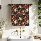 Autumn Garden Towel Birds & Flowers for Their Home