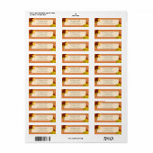 Autumn Gingham Rustic Address Label (Full Sheet)