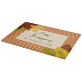 Autumn Gingham Thanksgiving snijplank (Hoek)