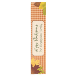 Autumn Gingham Thanksgiving Tafelloper