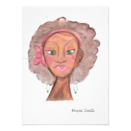 Autumn Girl Foto Afdruk